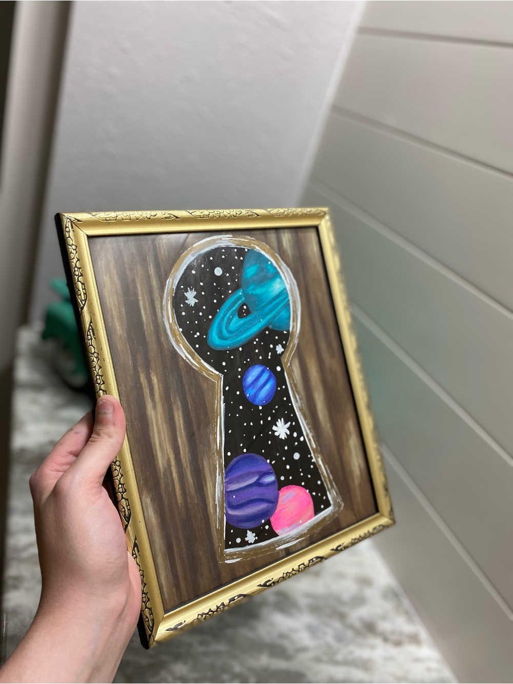 Hand-Crafted Galaxy Keyhole Illustration - Picture 6 of 8